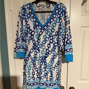 Barbara Gerwit blue link dress